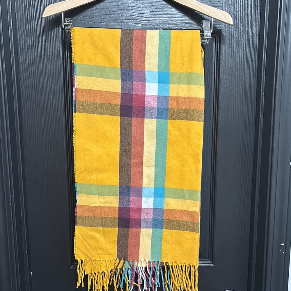 Plaid Multicolor GAP fleece scarf